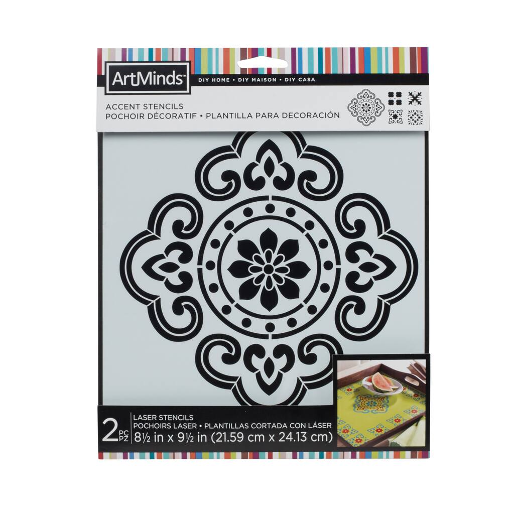 Diy Home Tile Accent Stencils By Artminds
